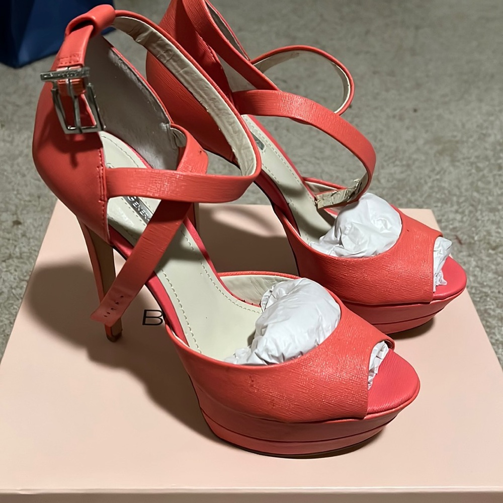 BCBG platform heels